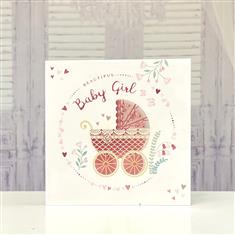 Beautiful Baby Girl - Greetings Card