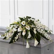 Calla Lily and Orchid Casket Spray