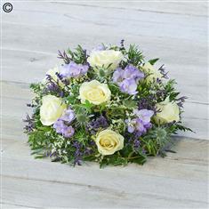 Rose and Freesia Posy - Lilac and White 